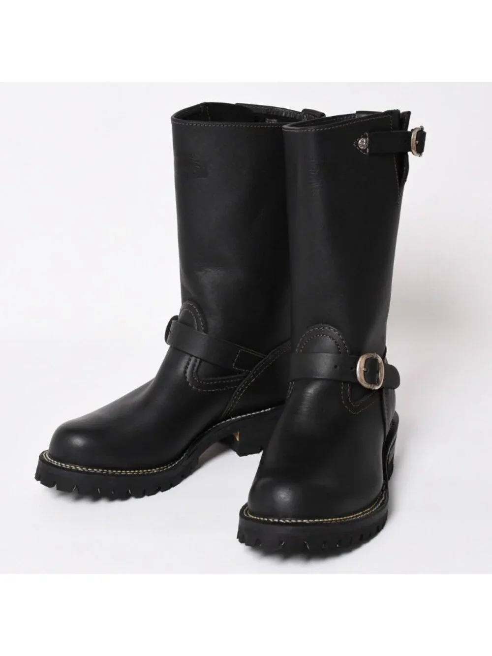 Chrome Hearts Wesco Boss Gunslinger Leather Engineer Boots Cowhide 925 Sterling